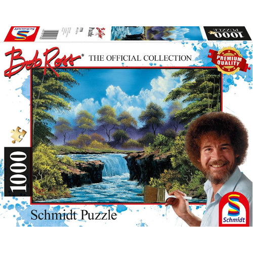Bob Ross: Waterfall in the Glade Puzzle - 1000 Pieces