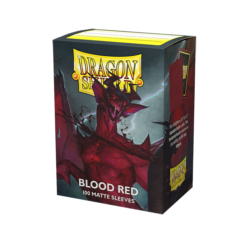 Dragon Shield Matte Sleeves Standard Size - Blood Red (100)