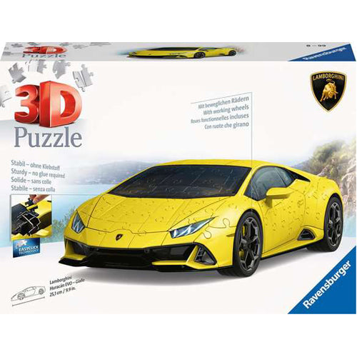 Lamborghini Huracan 3D Puzzle – Yellow, 108pc