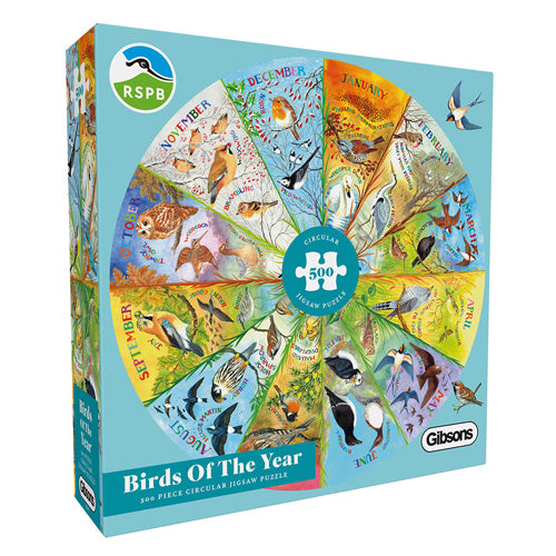 RSPB Birds of the Year 500 Piece Circular Puzzle