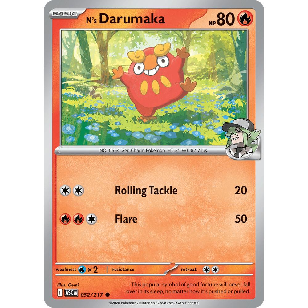 N's Darumaka ASC 032/217 - Pokeball Reverse
