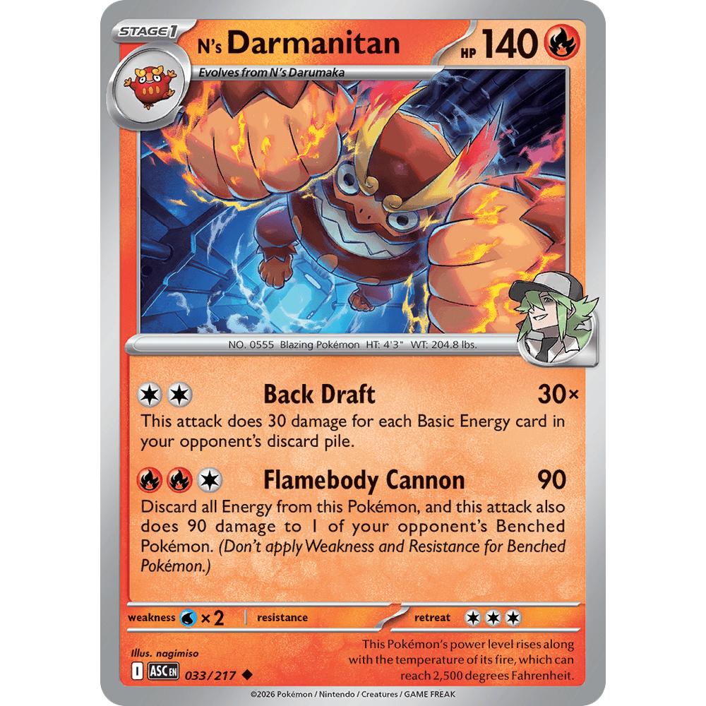 N's Darmantian ASC 033/217 - Pokeball Reverse