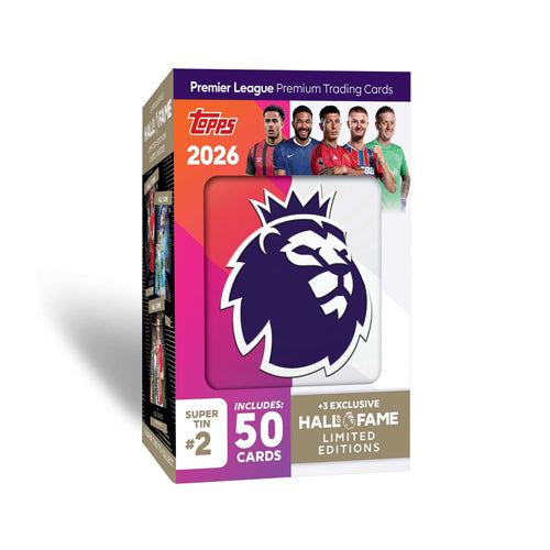 Topps Premier League 2025/26 Super Tin (Hall of Fame Series) - Red
