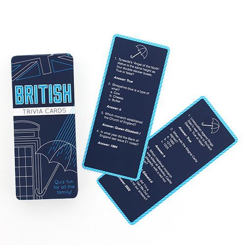 Trivia Quiz Cards - British