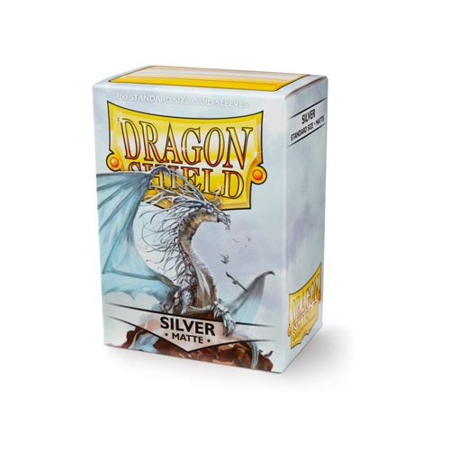 Dragon Shield - Matte Sleeves (100) - Silver